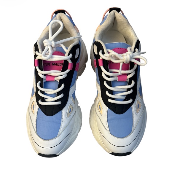 Steve Madden Blue and Pink Athletic Sneakers Chunky Dad - Size 9 - Picture 3 of 6